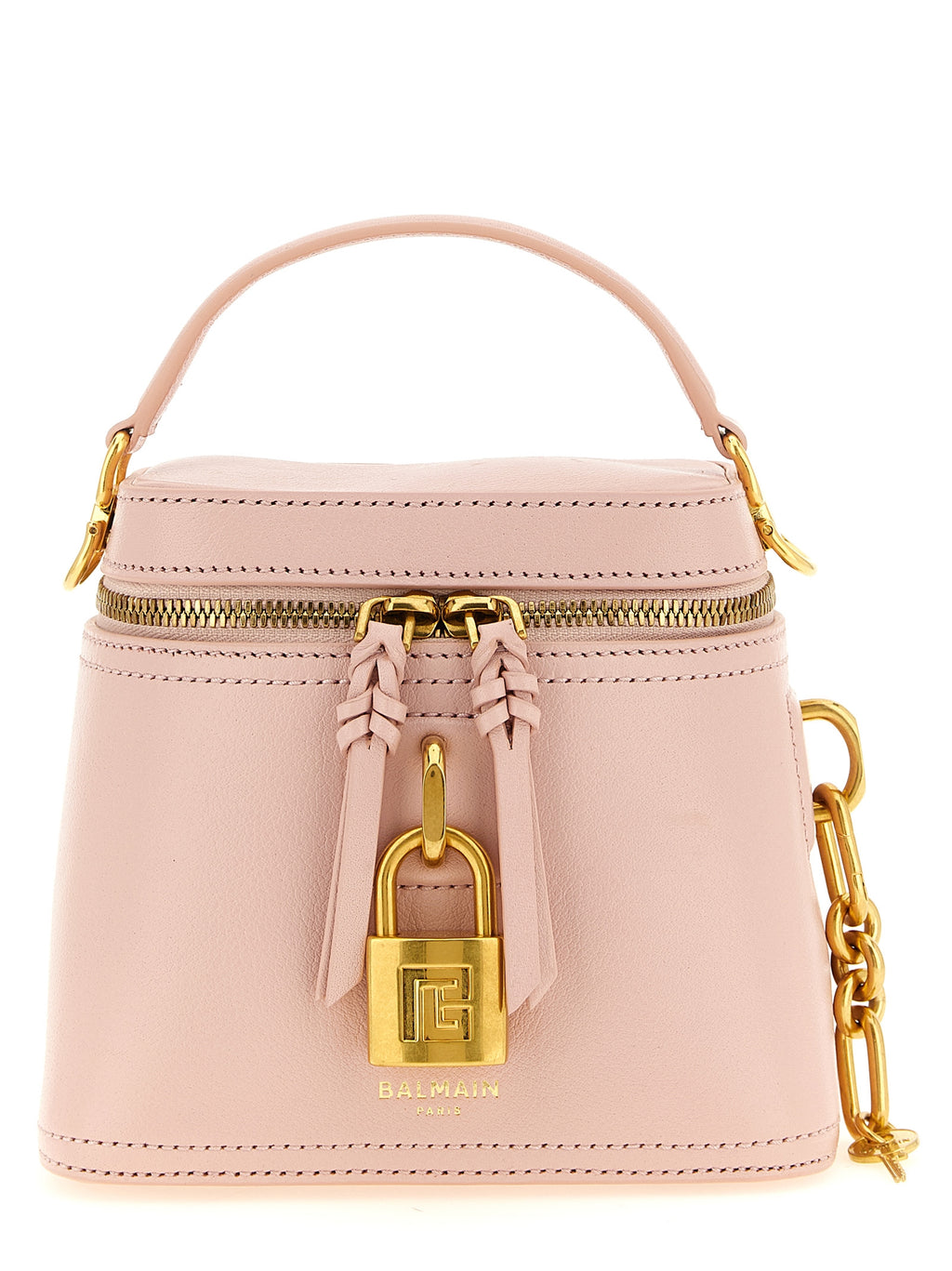 Balmain Mehrfarbige Handtasche aus Kalbsleder