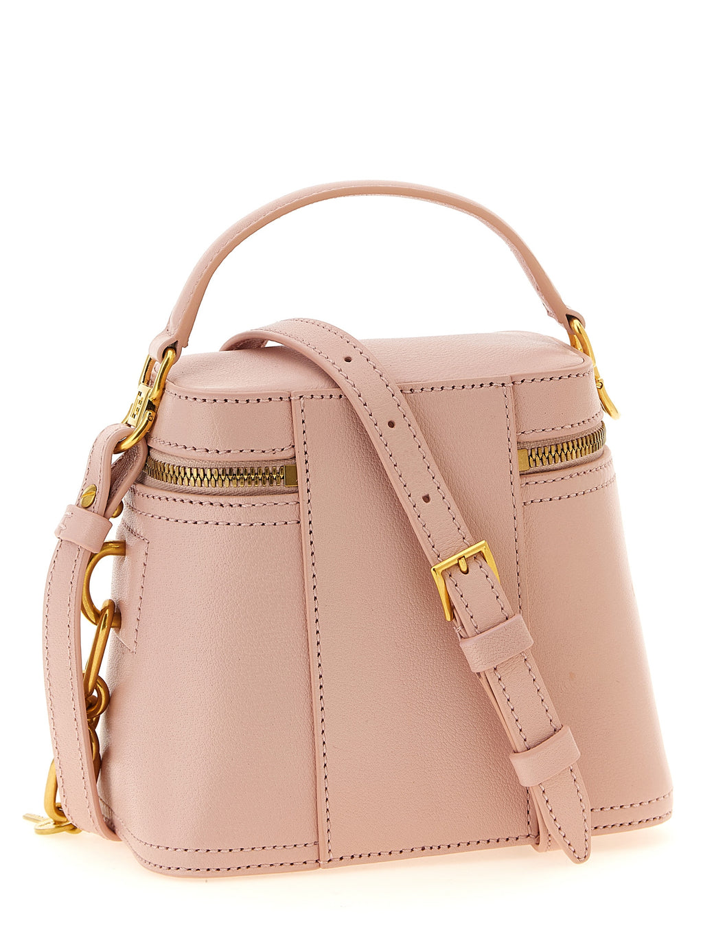 Balmain Mehrfarbige Handtasche aus Kalbsleder