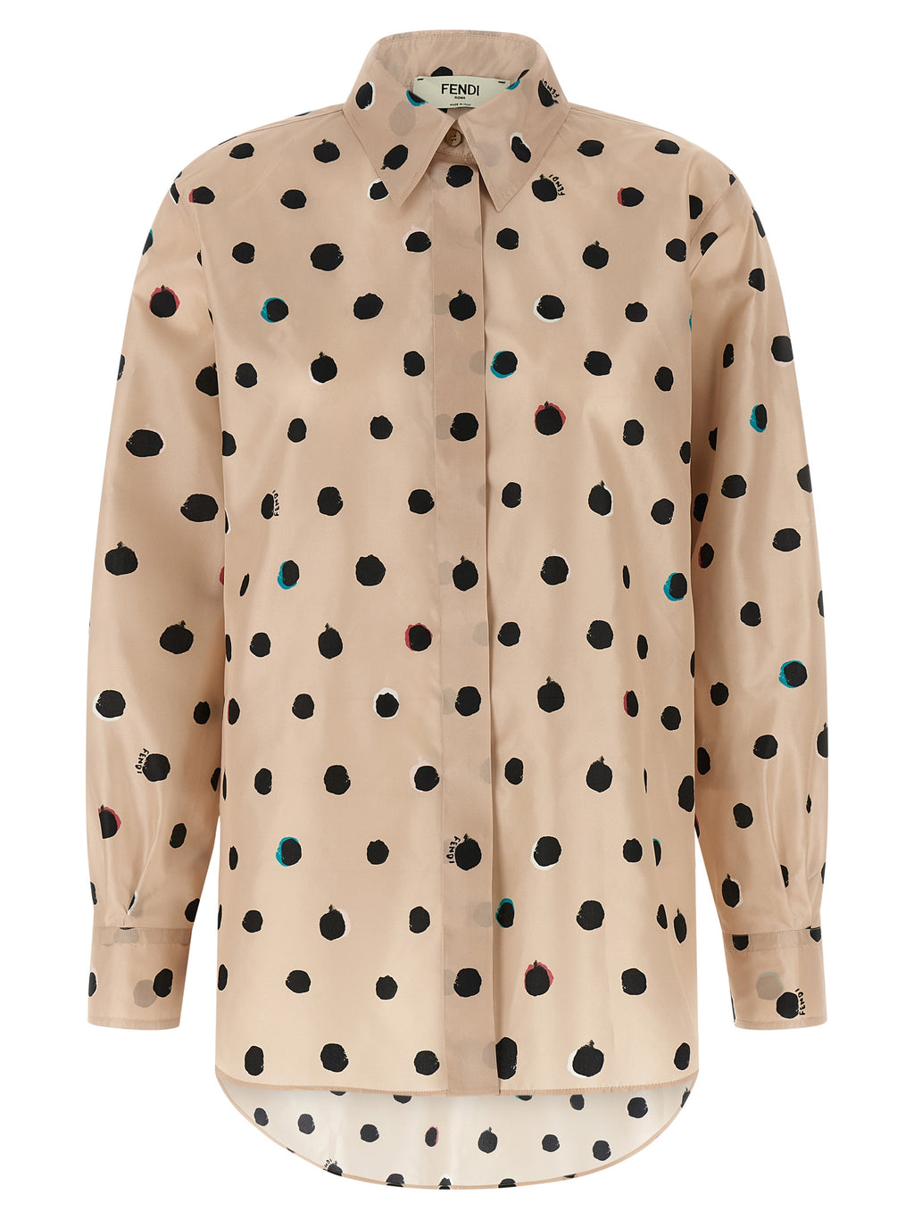 Fendi Seidenbluse in Multicolor