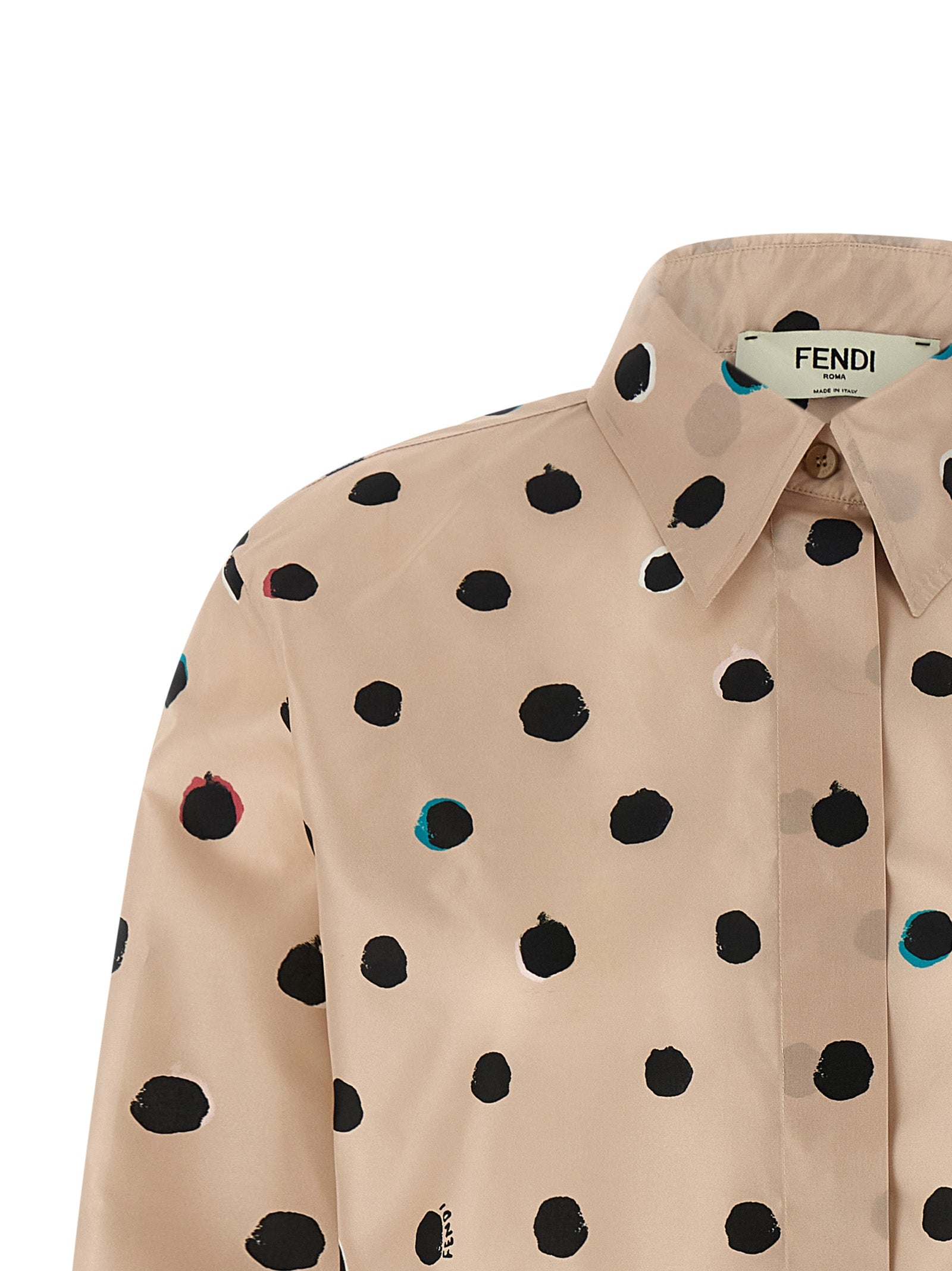 Fendi Seidenbluse in Multicolor