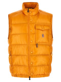 Veste sans manches Moncler Grenoble bicolore en polyester, style élégant et chaud pour l'hiver.