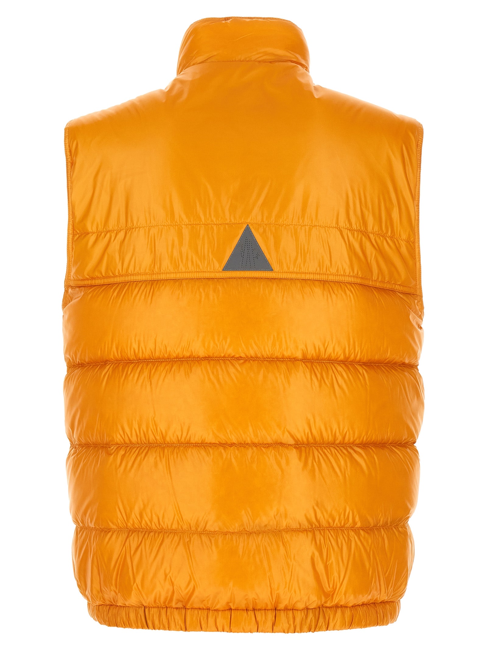 Doudoune sans manches bicolore Moncler Grenoble en polyester, coupe moderne, avec capuche amovible et fermeture éclair.