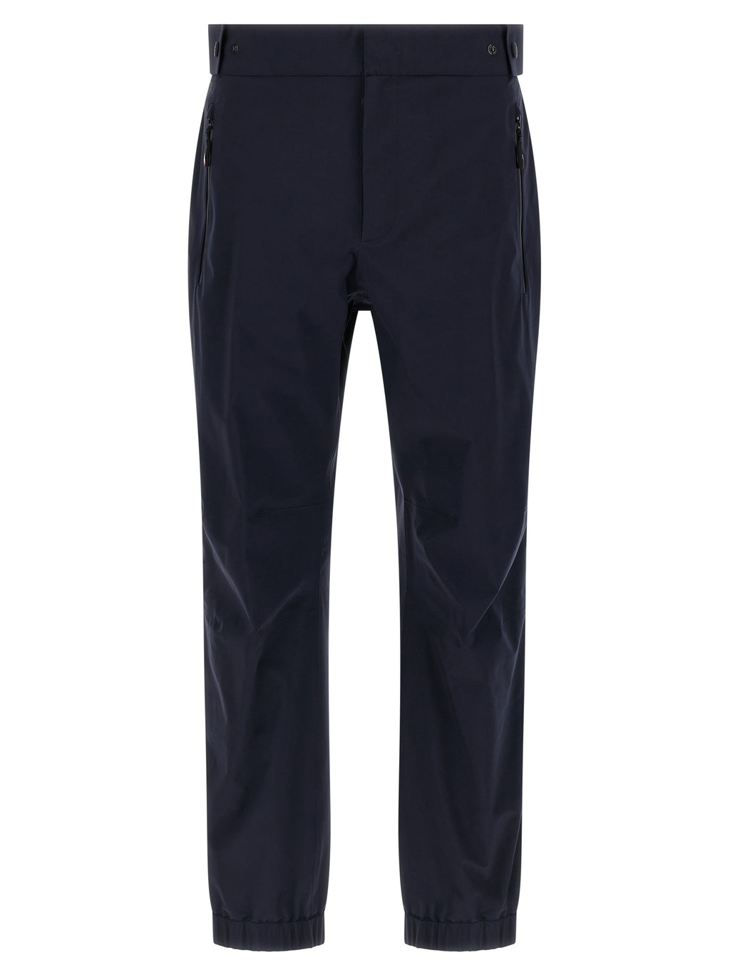 Pantalons de sport en polyamide bleu Moncler Grenoble, joggeurs confortables pour l'entraînement ou le sport.
