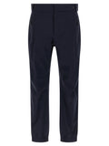 Pantalons de sport en polyamide bleu Moncler Grenoble, joggeurs confortables pour l'entraînement ou le sport.