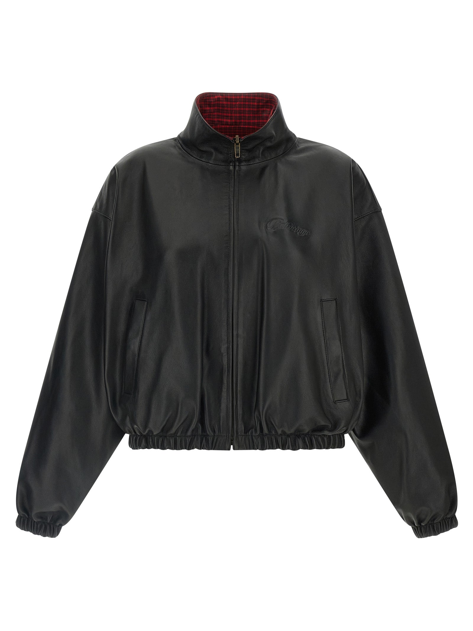 Balenciaga Schwarze Lammlederjacke