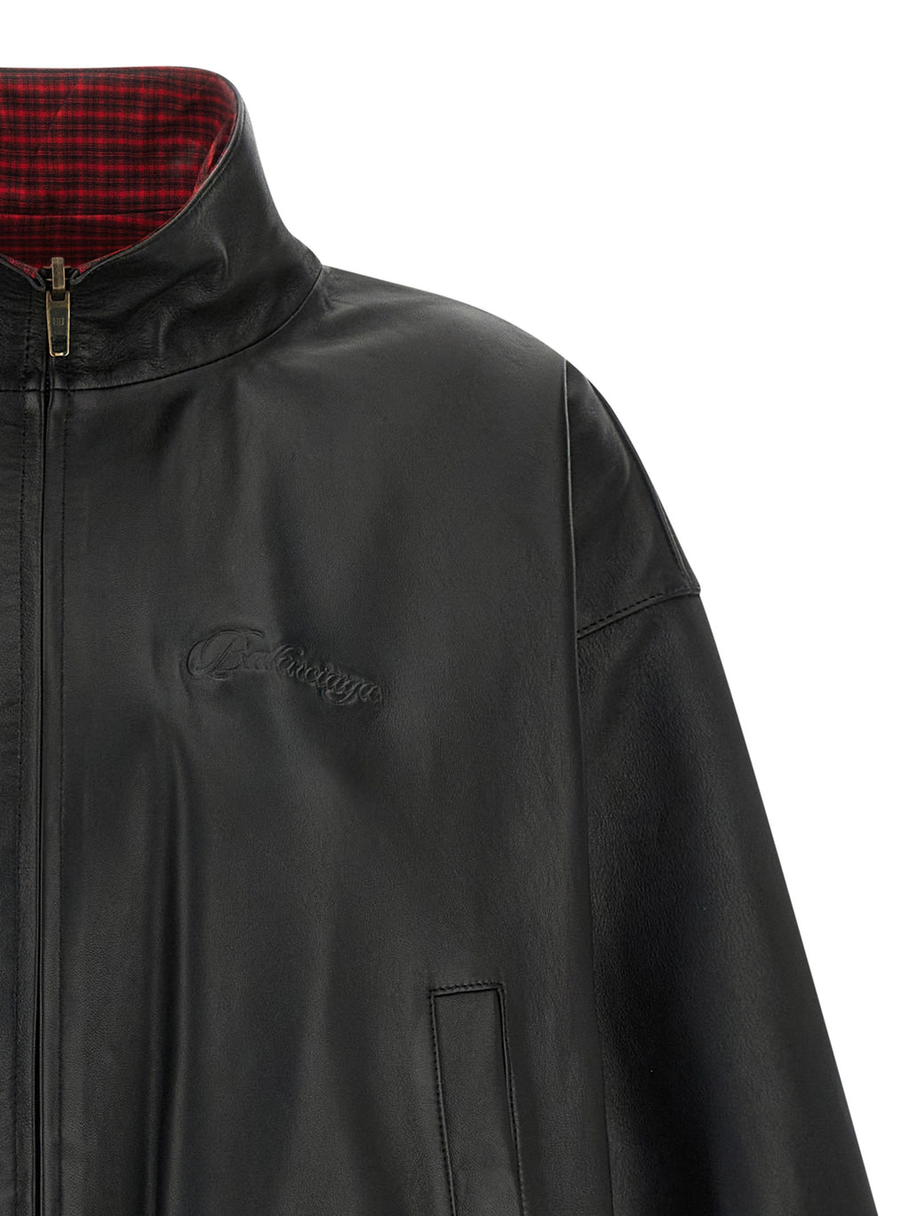 Balenciaga Schwarze Lammlederjacke