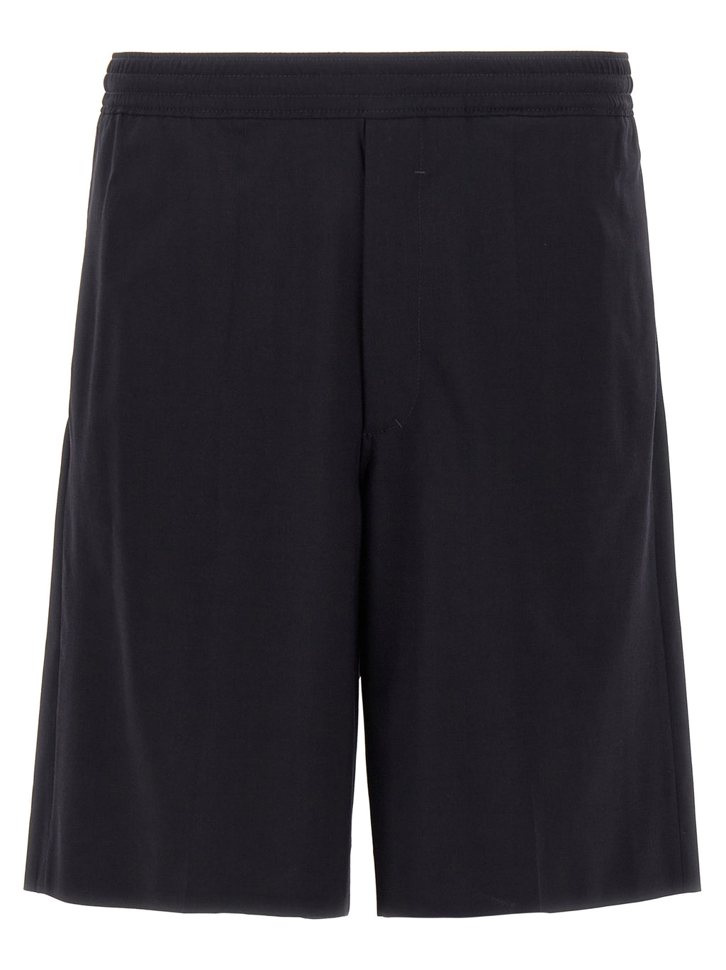 Shorts Bermuda bleus en élasthanne Givenchy, coupe ajustée, tissu extensible, parfaits pour un style élégant et confortable.