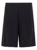 Shorts Bermuda bleus en élasthanne Givenchy, coupe ajustée, tissu extensible, parfaits pour un style élégant et confortable.