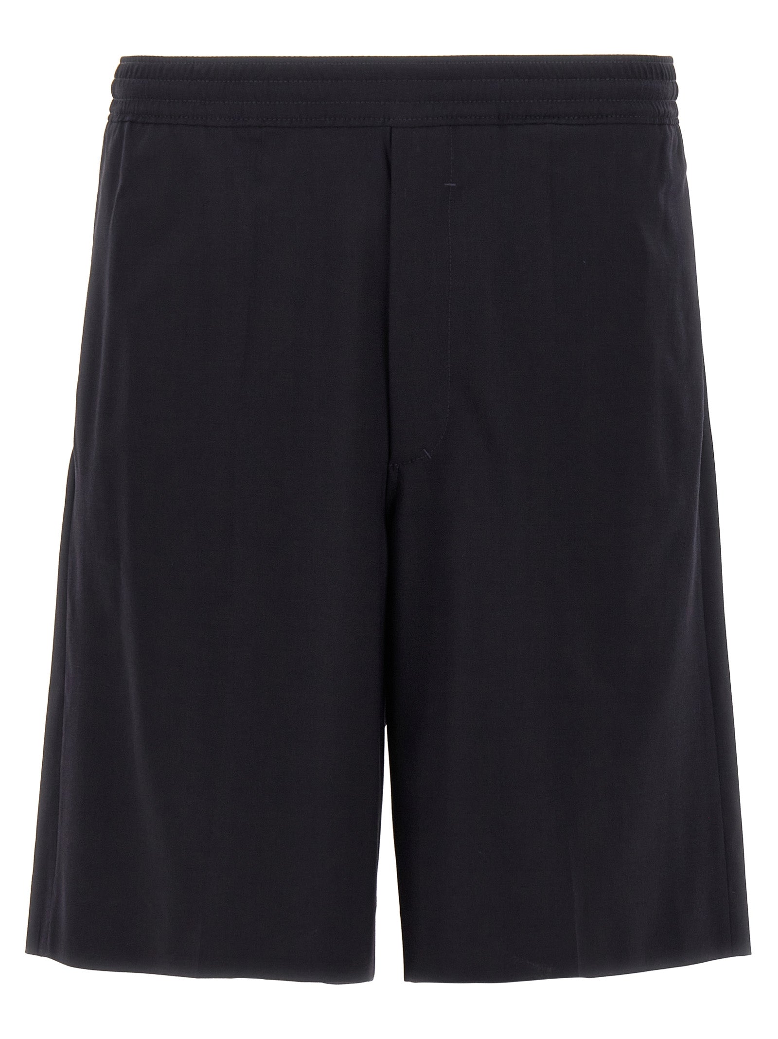 Shorts Bermuda bleus en élasthanne Givenchy, coupe ajustée, tissu extensible, parfaits pour un style élégant et confortable.