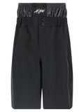 MONCLER GENIUS Black Polyamide Bermuda Shorts