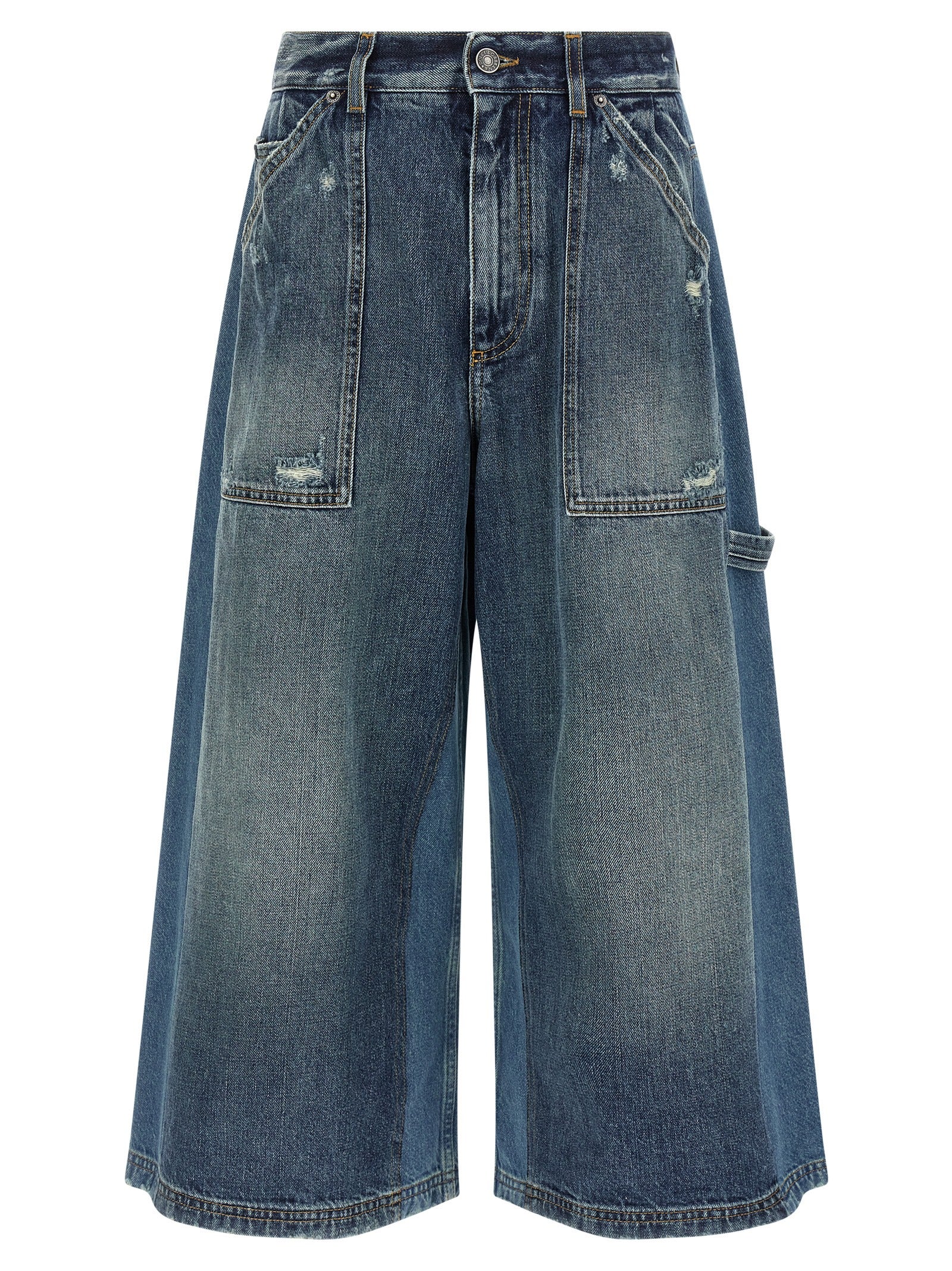 Dolce & Gabbana Blaue Baumwoll-Bermudashorts