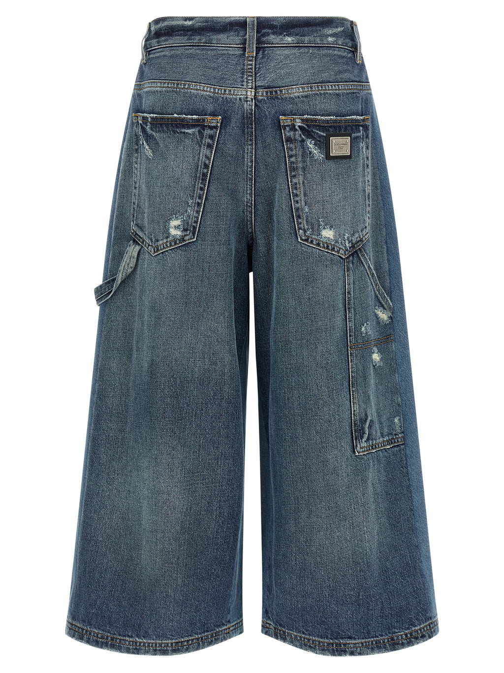 Dolce & Gabbana Blaue Baumwoll-Bermudashorts
