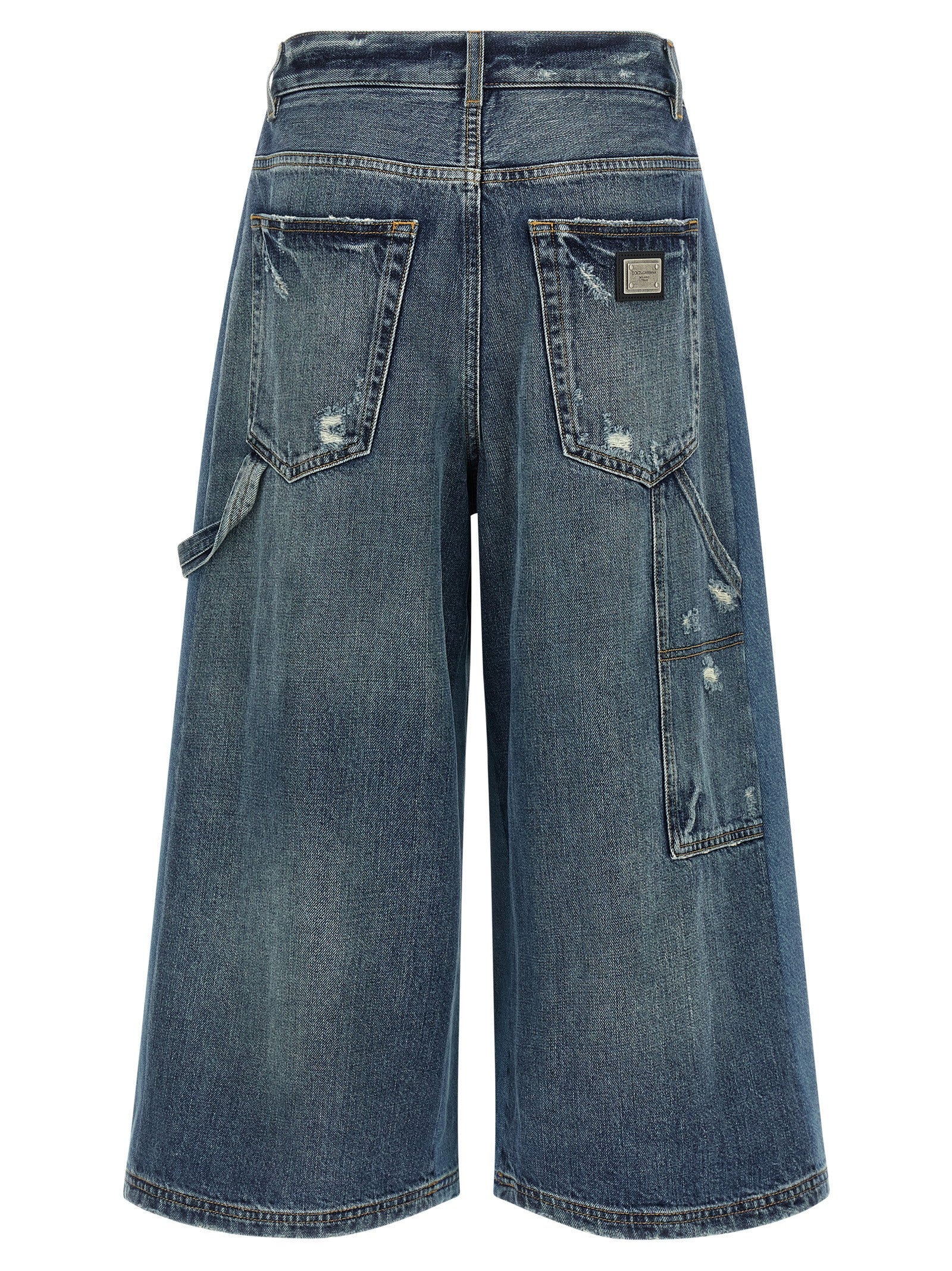 Dolce & Gabbana Blaue Baumwoll-Bermudashorts