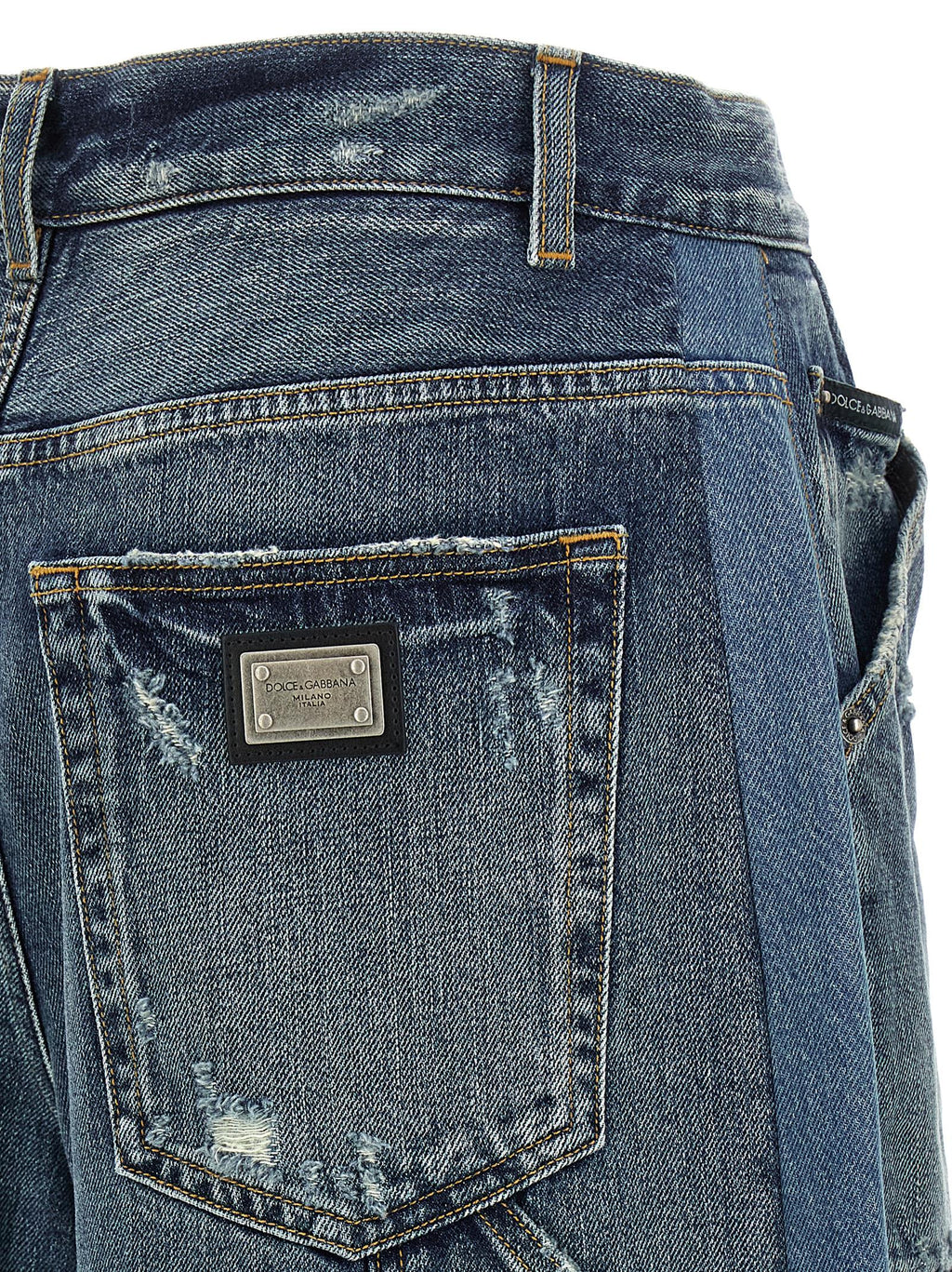 Dolce & Gabbana Blaue Baumwoll-Bermudashorts