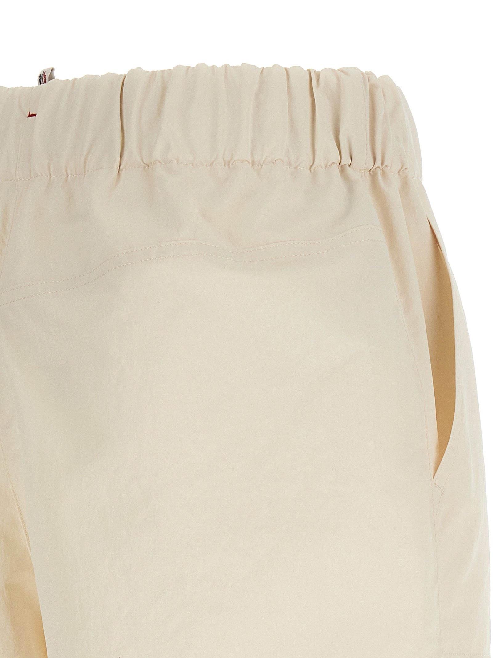 Moncler Grenoble White Polyester Bermuda Shorts