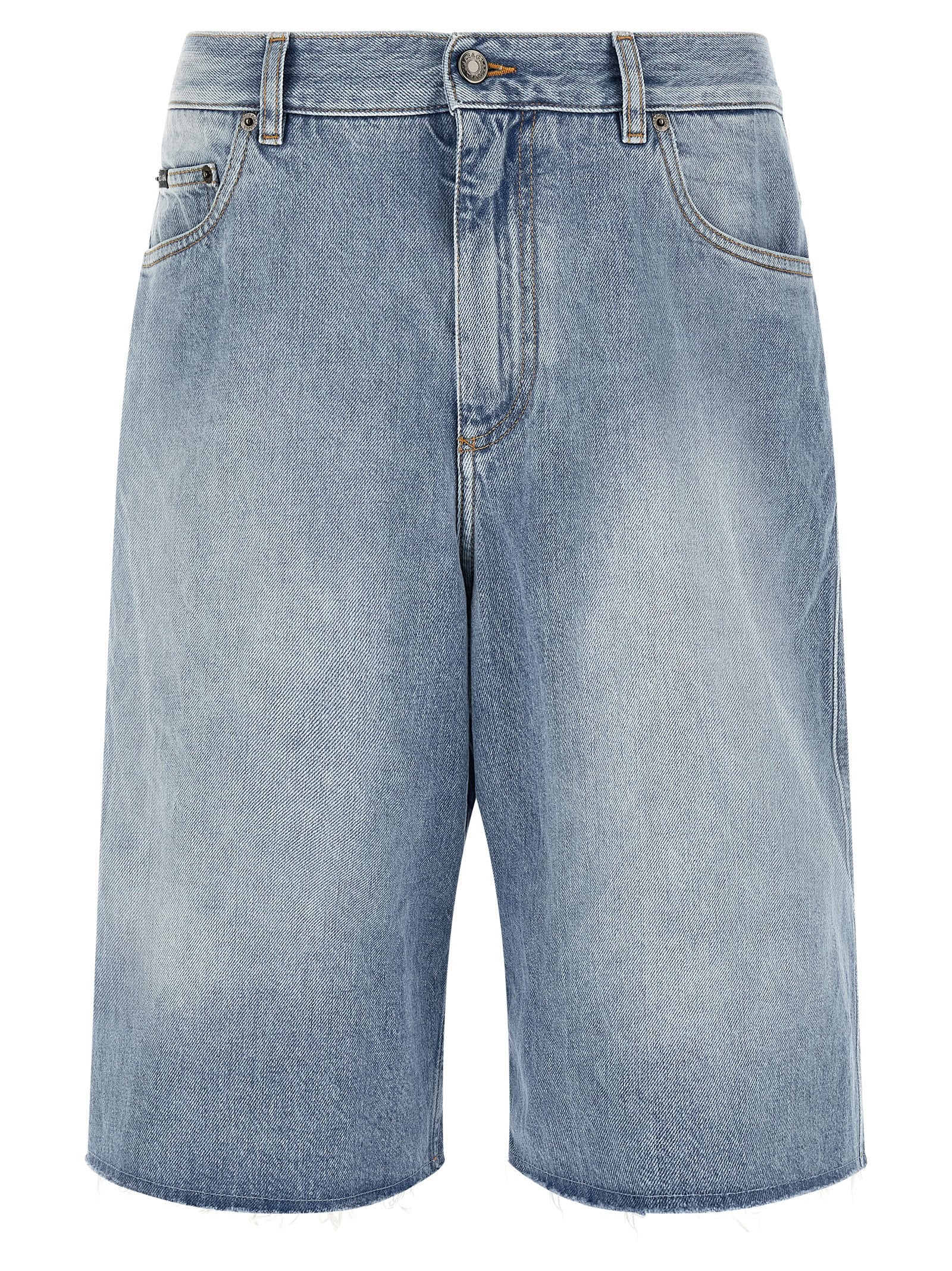 Dolce & Gabbana Blue Cotton Bermuda Shorts