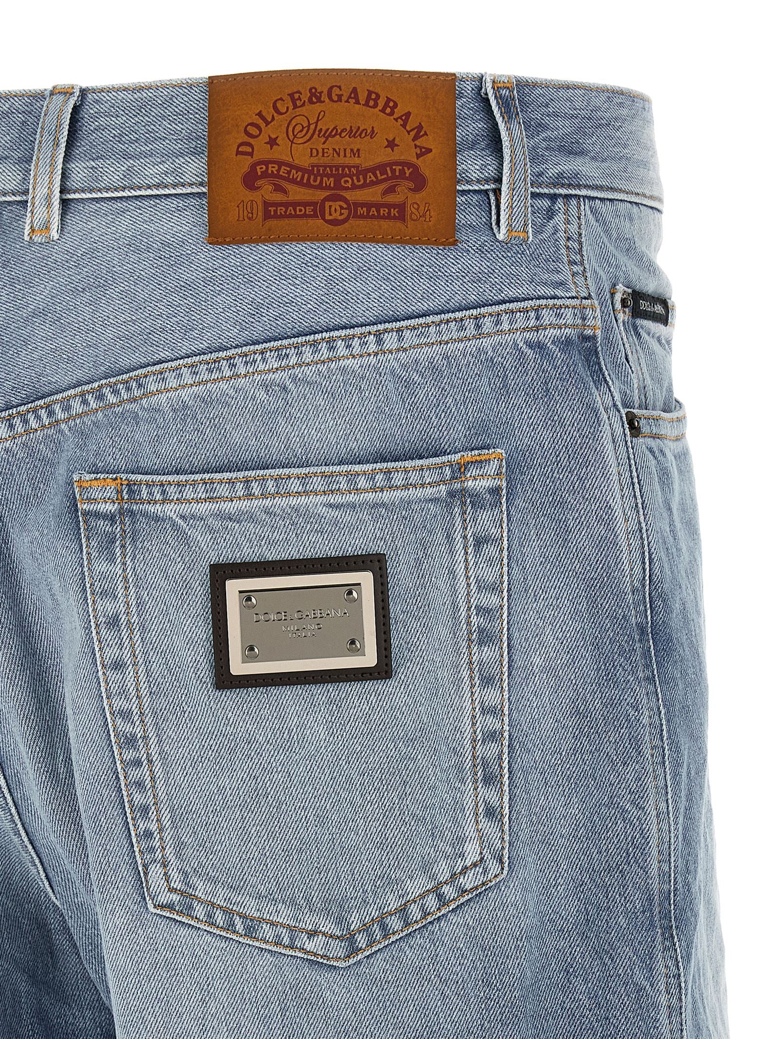 Dolce & Gabbana Blue Cotton Bermuda Shorts