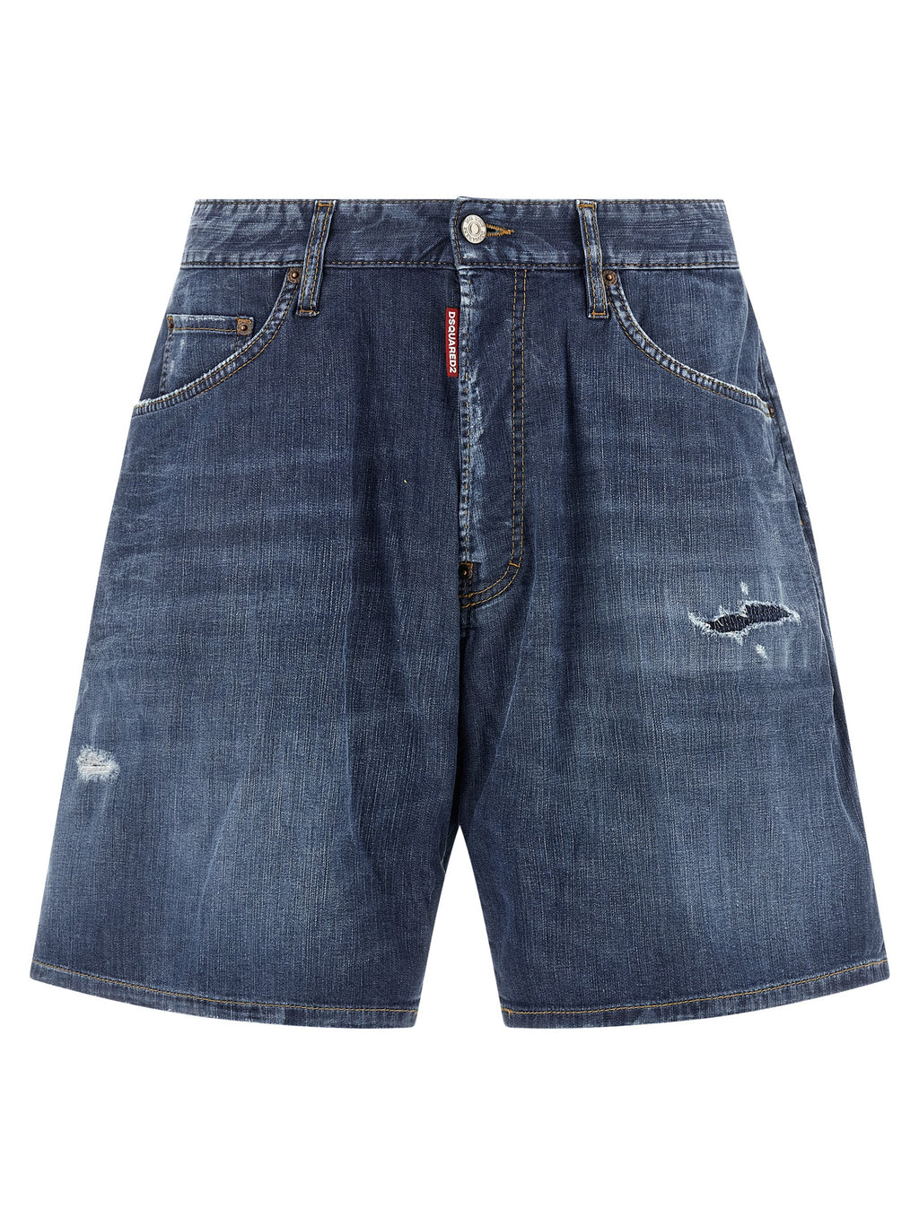 Dsquared² Blue Cotton Bermuda Shorts
