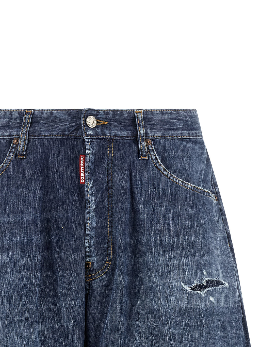 Dsquared² Blue Cotton Bermuda Shorts