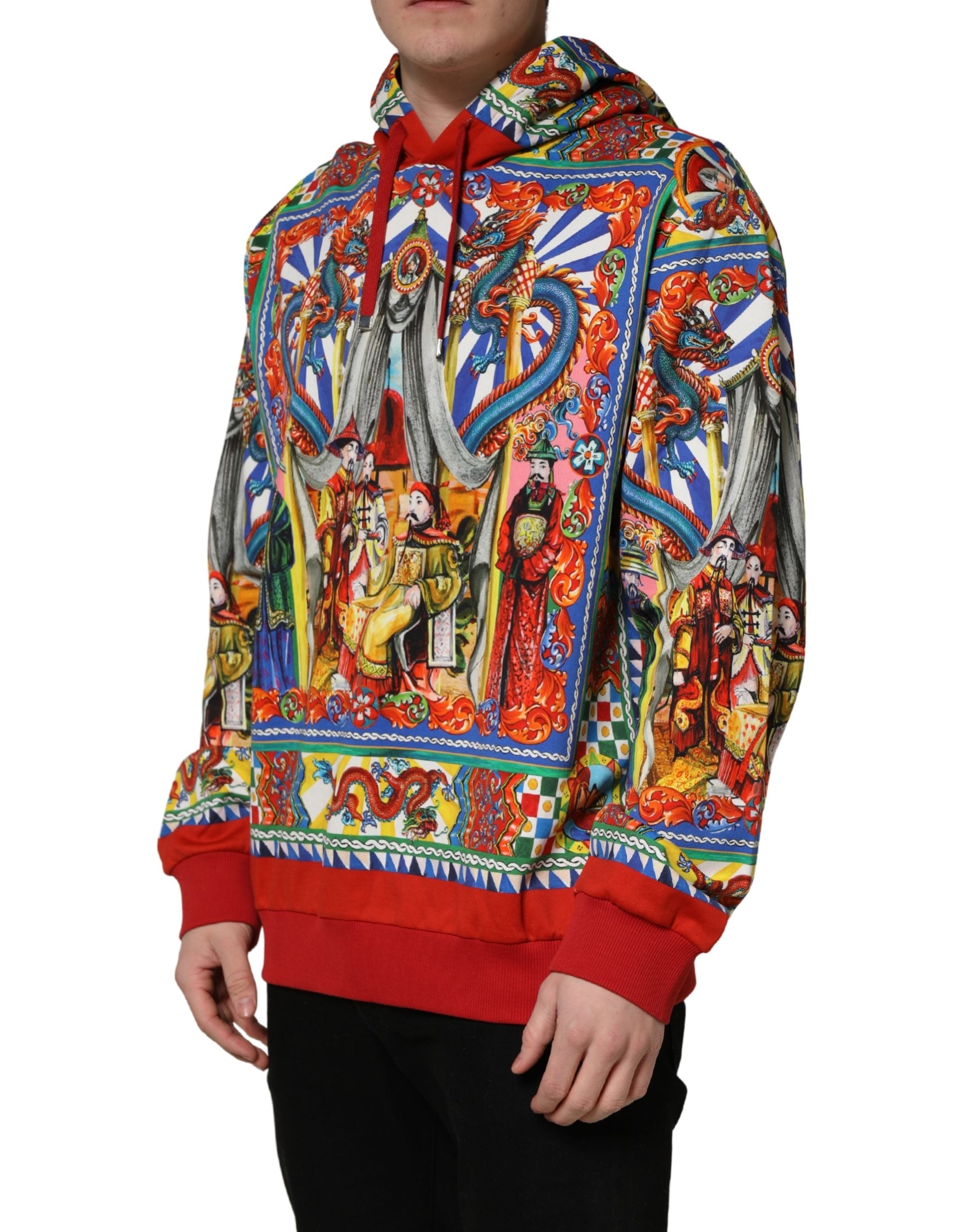 Sweat-shirt à capuche multicolore Dolce & Gabbana Glamzilla pour homme, motif original, design tendance et élégant.