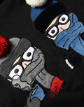 Sweatshirt à capuche en coton noir Dolce & Gabbana pour homme, look décontracté et tendance avec logo #dgfamily visible.