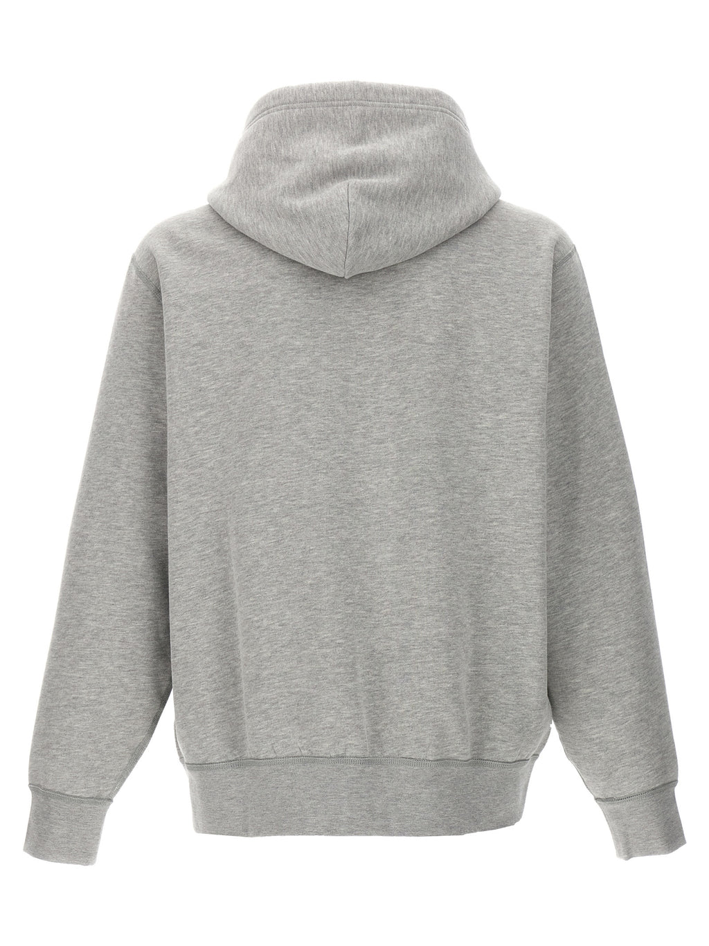 Sweatshirt en coton gris de Polo Ralph Lauren, style décontracté, avec logo brodé sur la poitrine, vue de face.