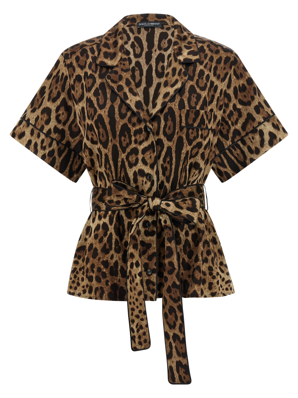 Dolce & Gabbana Brown Silk Blouse