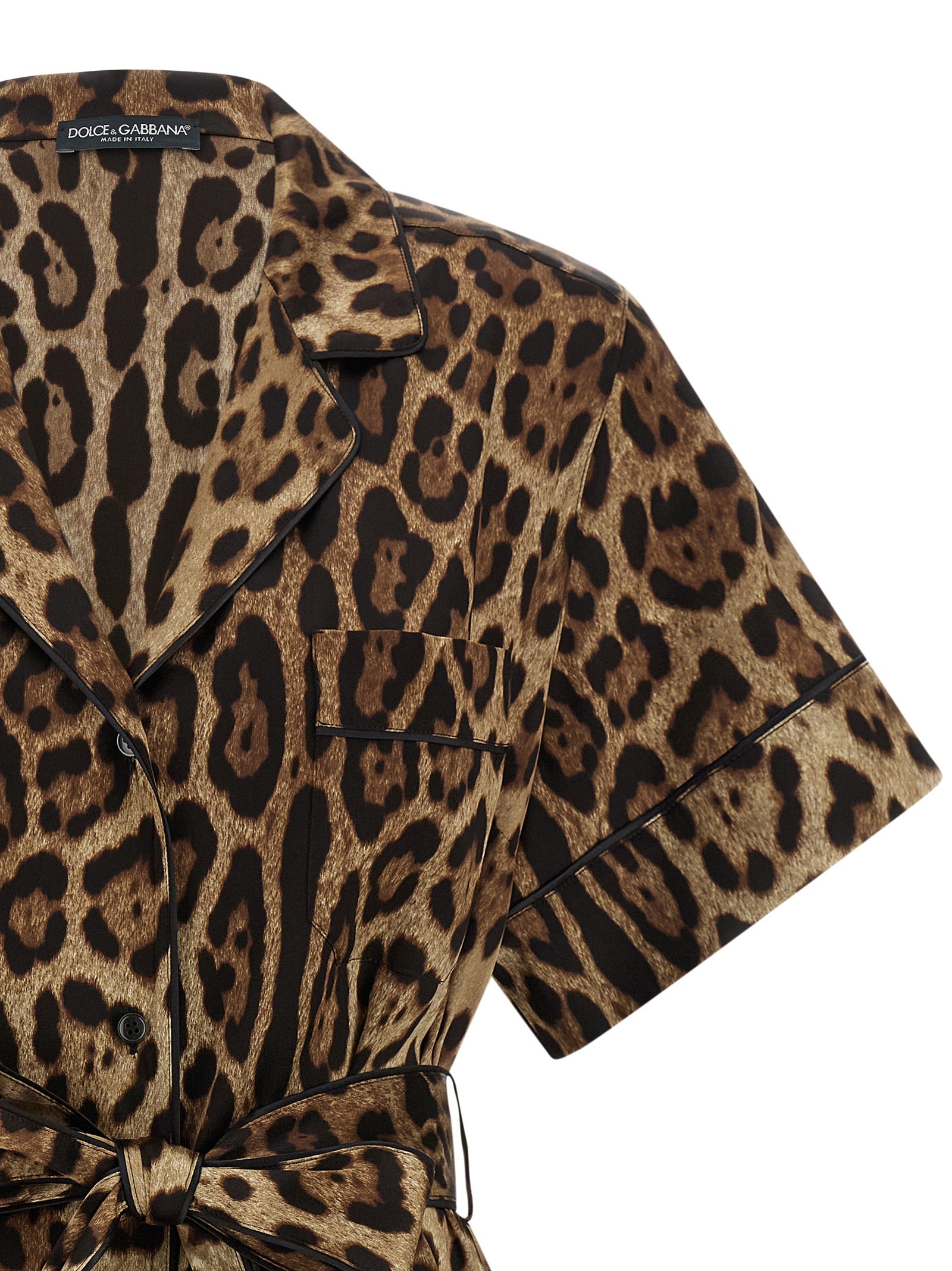 Dolce & Gabbana Brown Silk Blouse