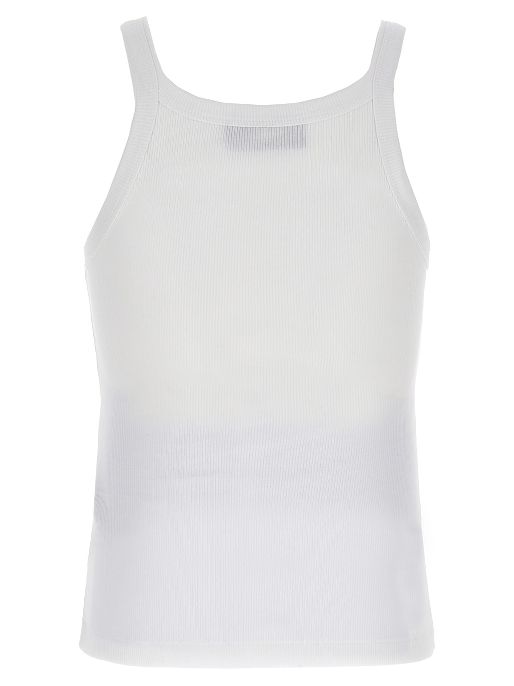 Fendi Weißes ärmelloses T-Shirt aus Baumwolle