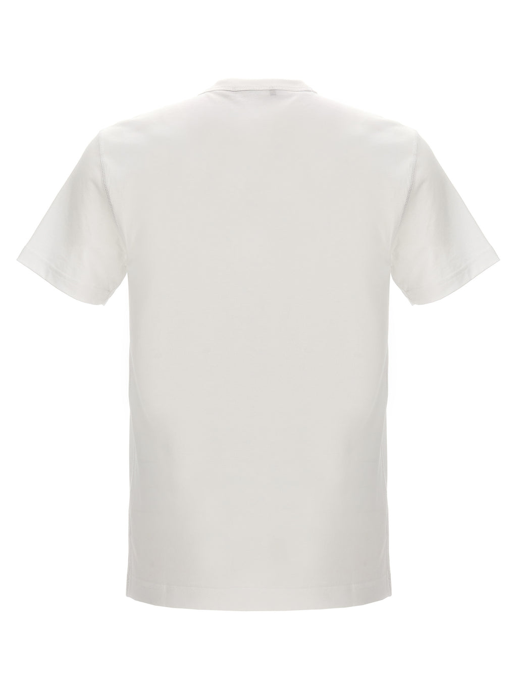 T-shirt blanc en coton de Dolce & Gabbana, style décontracté et élégant, visible sur le modèle avec col rond et manches courtes.