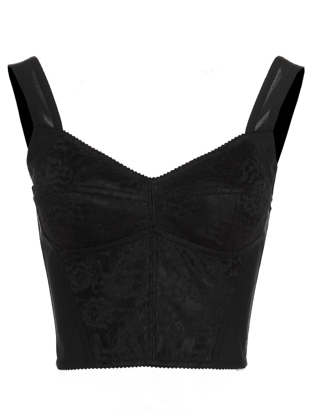 Dolce & Gabbana Schwarze Tanktops aus Polyamid