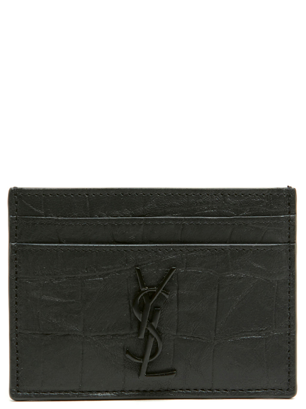 Saint Laurent Black Lambskin Cardholder