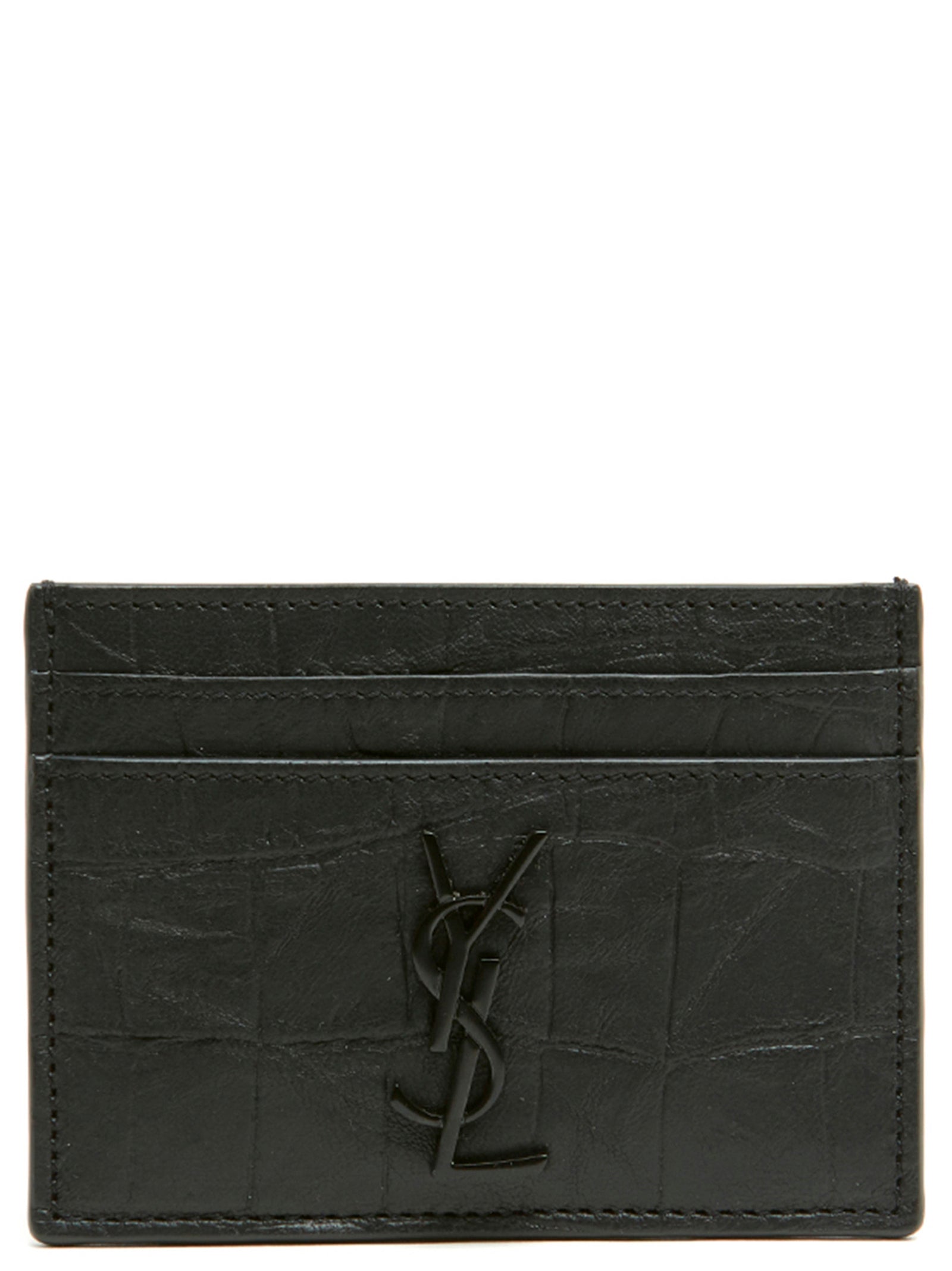Saint Laurent Black Lambskin Cardholder