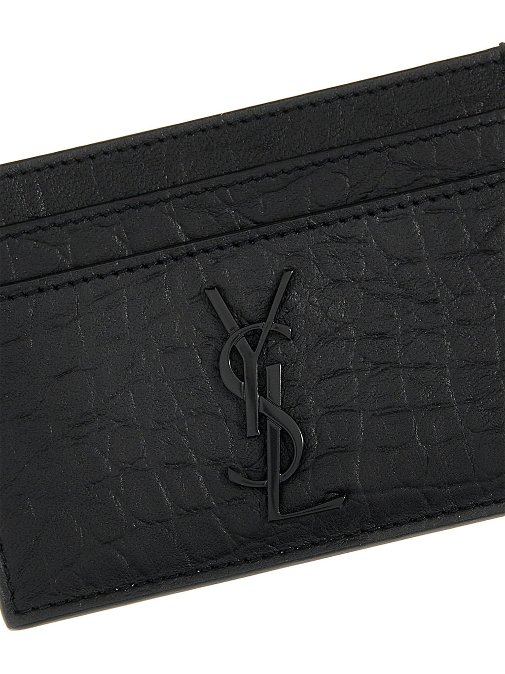 Saint Laurent Black Lambskin Cardholder
