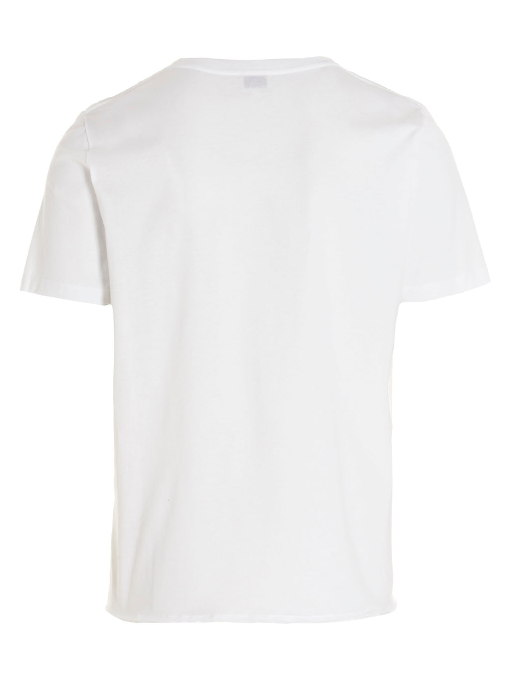 T-shirt blanc en coton de Saint Laurent, style simple et élégant, visible avec col rond et logo discret à l'avant.