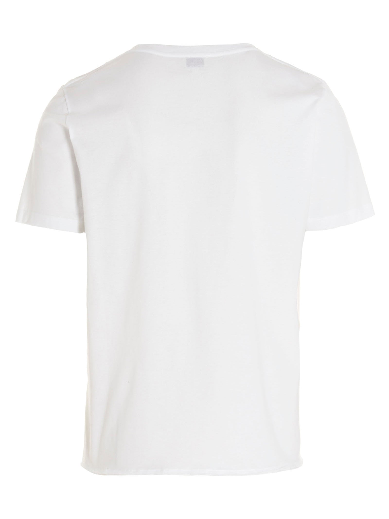 T-shirt blanc en coton de Saint Laurent, style simple et élégant, visible avec col rond et logo discret à l'avant.