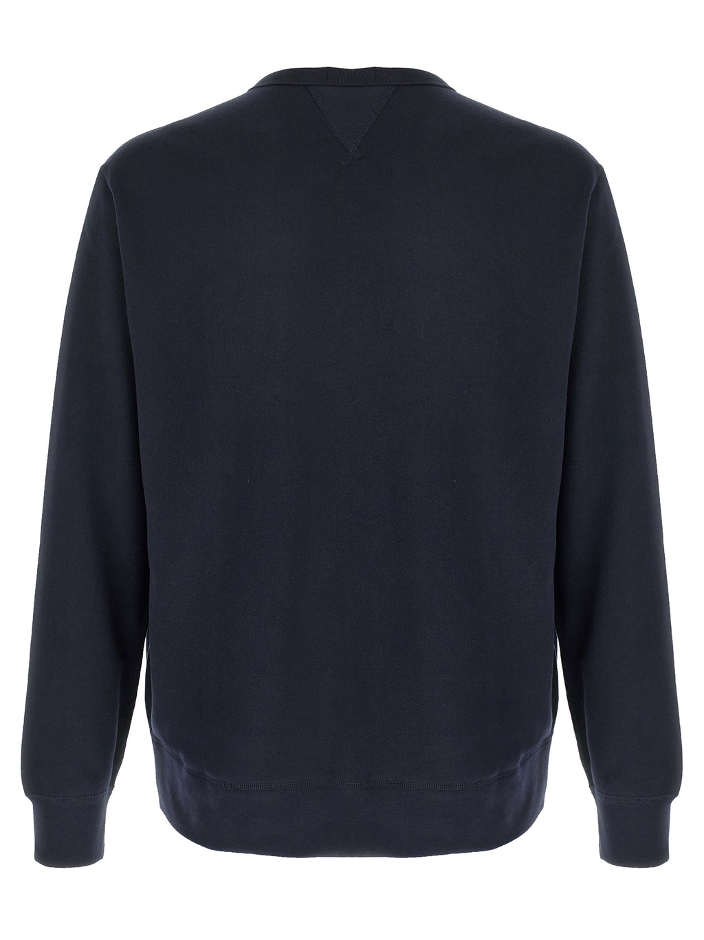Sweatshirt en coton bleu Polo Ralph Lauren avec col rond et logo brodé sur la poitrine.