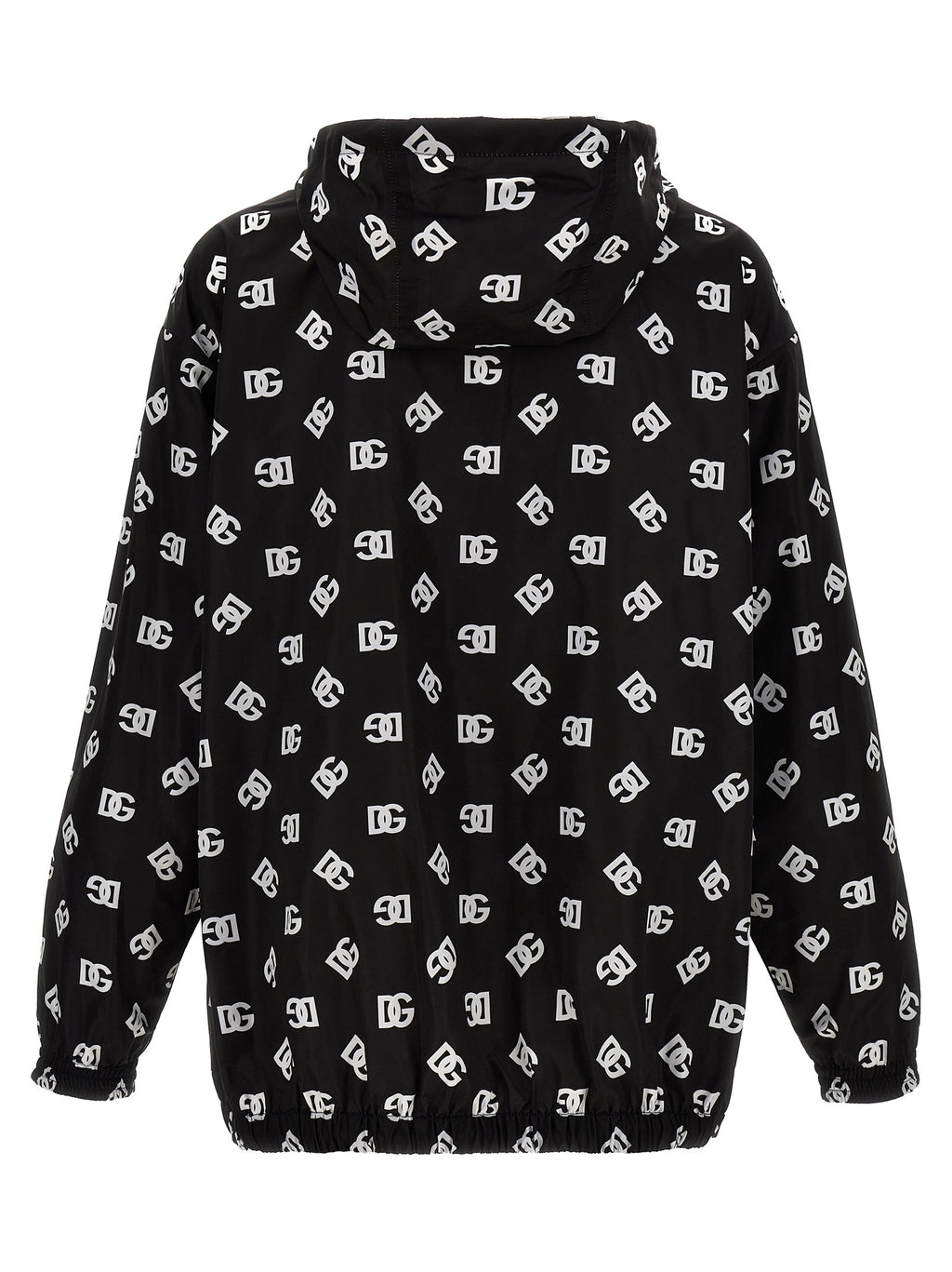 Veste en polyester bicolore Dolce & Gabbana, coupe moderne, détails élégants, vue de face sur la veste.