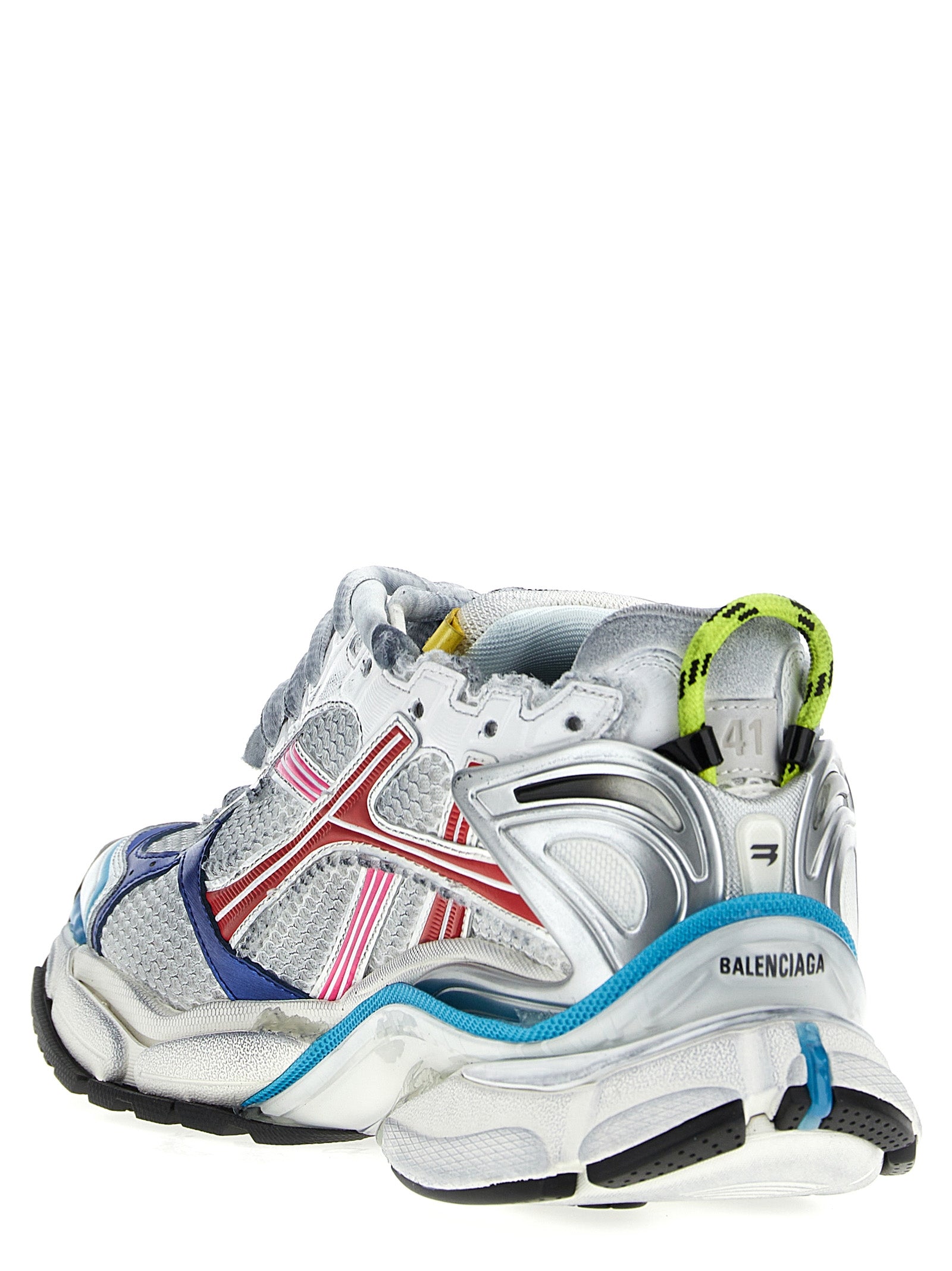 Chaussures de sport Balenciaga en polyester multicolore, baskets athlétiques tendance avec design coloré et moderne