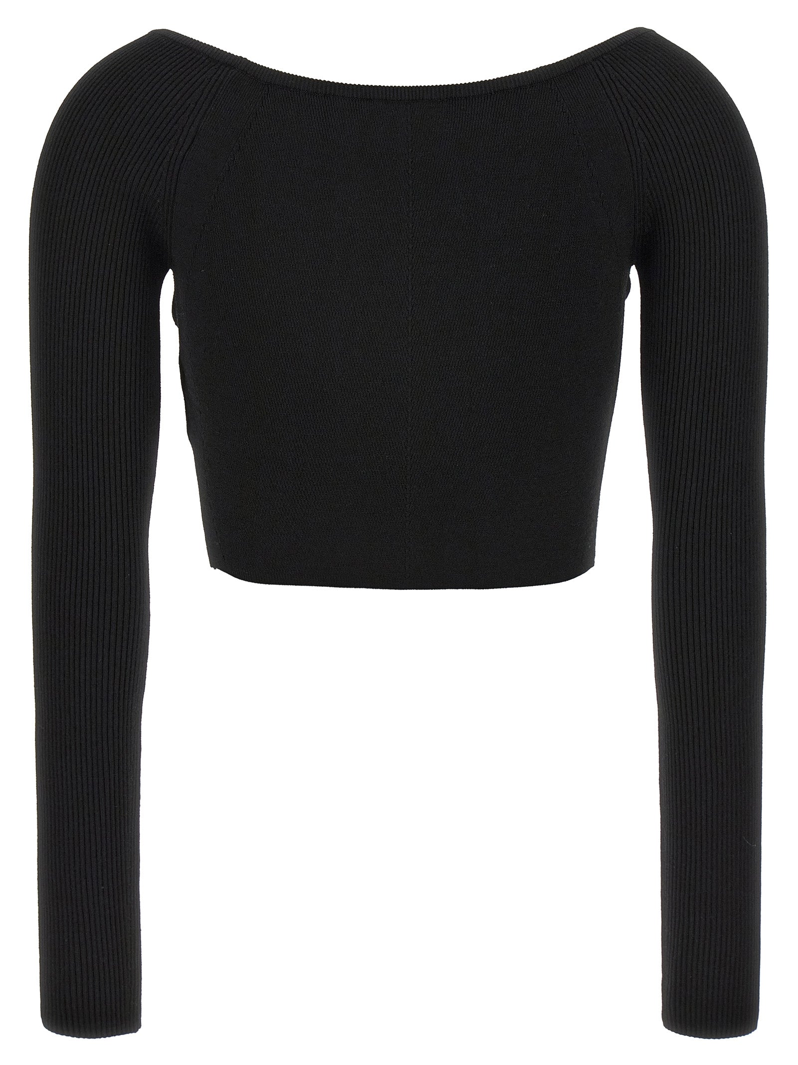 Cardigan en viscose noir Diesel Black, coupe classique, porté avec col en V et manches longues, visible sur l'image.