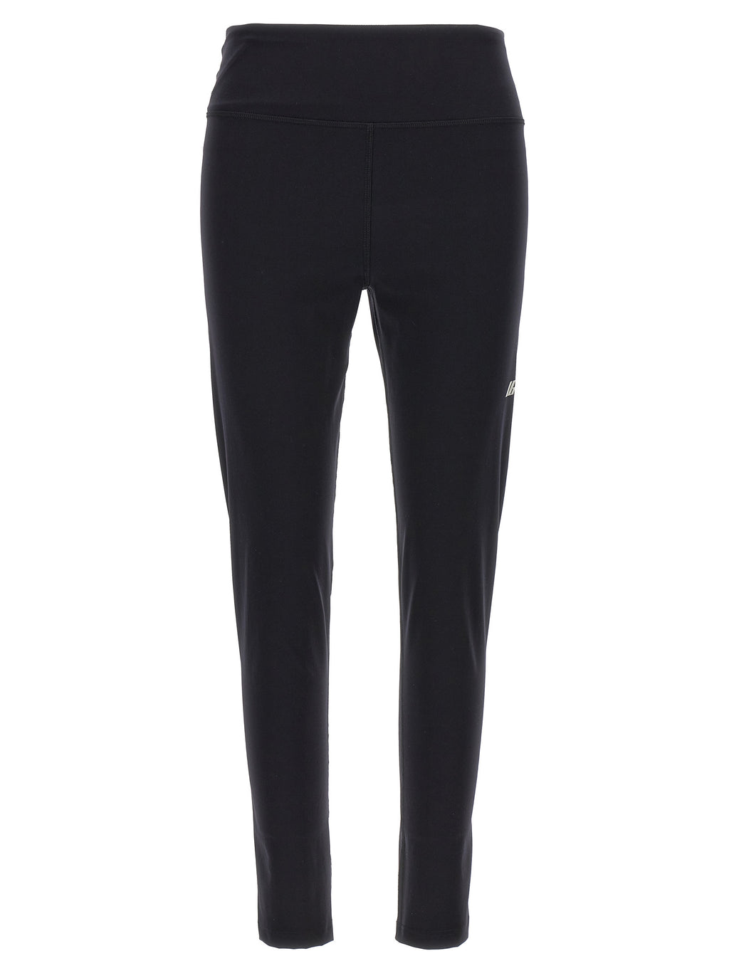 Leggings en polyamide noirs de Balenciaga, ajustés et élégants, montrant la texture légère et le design moderne du vêtement.