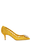 Escarpins Dolce & Gabbana en viscose bicolore avec talon moyen, élégants et sophistiqués pour femmes.