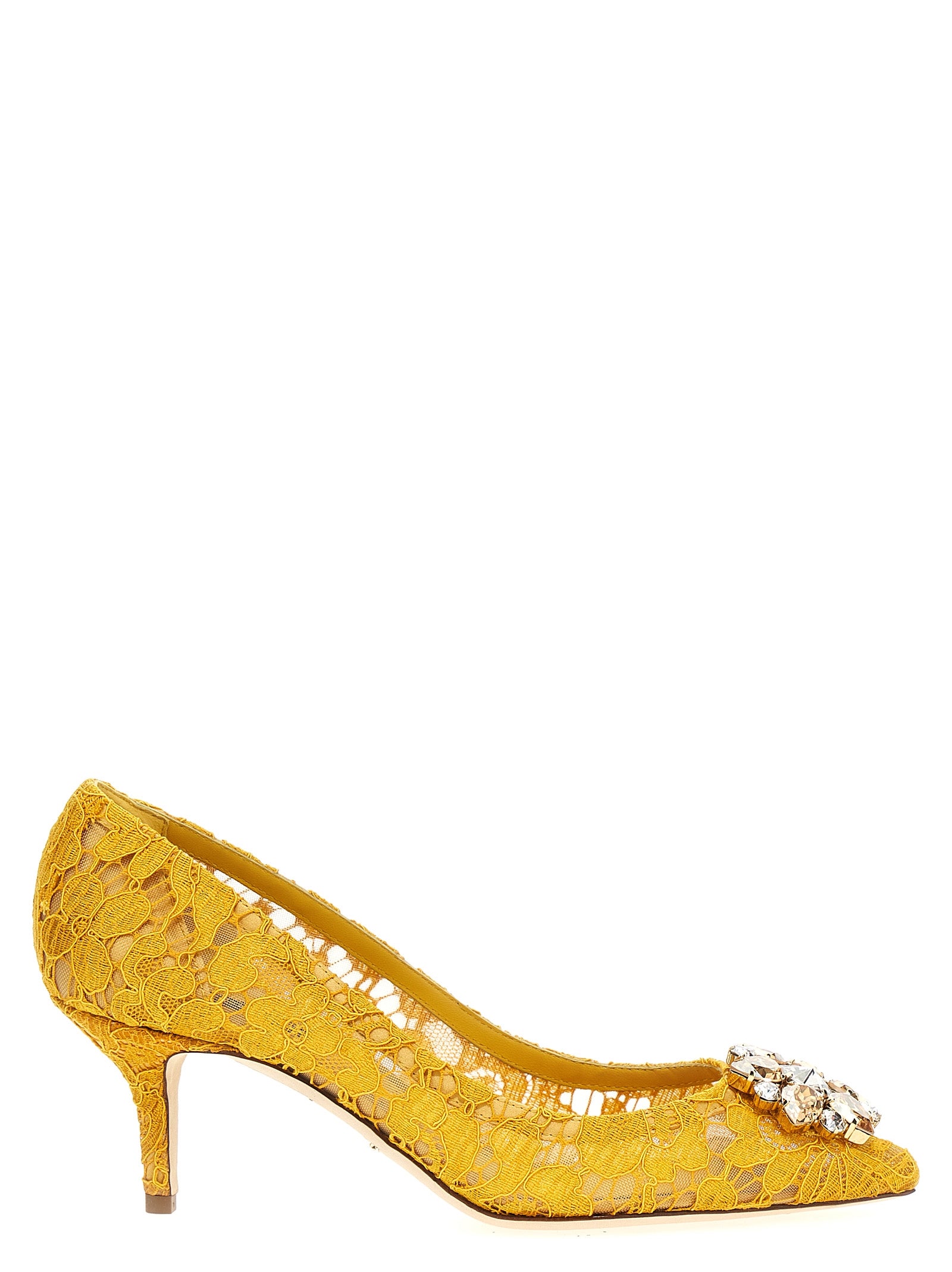 Escarpins Dolce & Gabbana en viscose bicolore avec talon moyen, élégants et sophistiqués pour femmes.