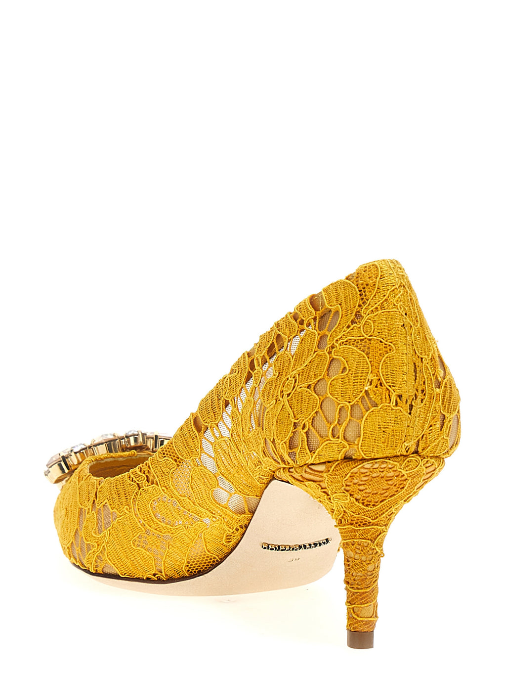 Chaussures Dolce & Gabbana Bicolor en viscose à talons moyens, élégantes et sophistiquées, vues de face.