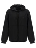 Sweatshirt en laine vierge noire de Givenchy, coupe décontractée avec logo brodé sur la poitrine, portée élégante et moderne.