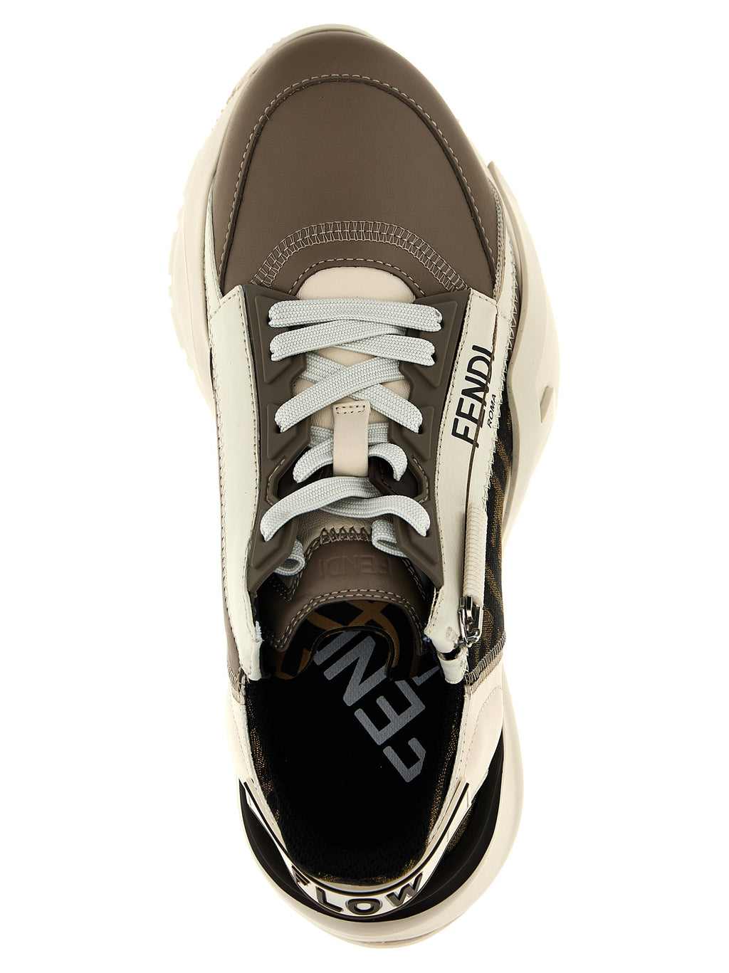 Fendi Multicolor Calf Leather Bos Taurus Athletic Sneakers