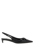 Dolce & Gabbana Pumps aus schwarzem Lammleder mit mittlerem Absatz
