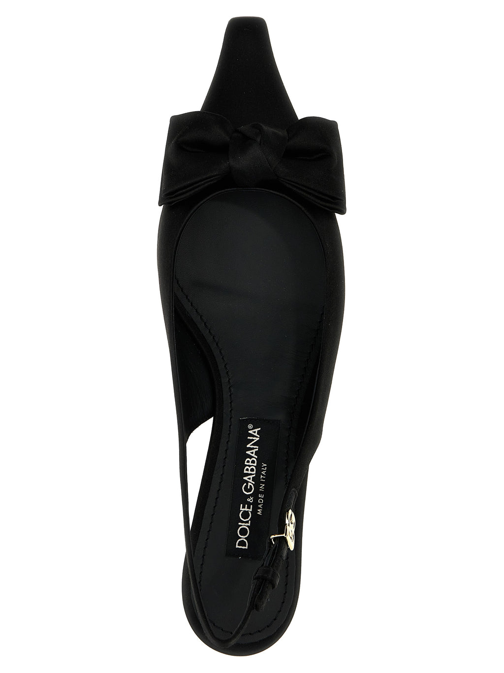 Chaussures Dolce & Gabbana noires en viscose avec talons moyens, élégantes et sophistiquées pour femme.