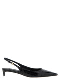 Chaussures Dolce & Gabbana en cuir de veau noir, escarpins à talon moyen élégants et sophistiqués.