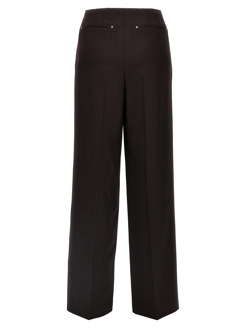 Pantalon de costume violet en laine vierge de la marque Fendi, coupe élégante et tissu de haute qualité, visible en gros plan.